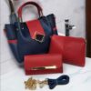 3 piece Big bags Should bag size 9/10 Cross body size 8/6 With hand pouch Long strap Wallat Sale offers
