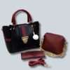 3 piece Big bags Should bag size 9/10 Cross body size 8/6 With hand pouch Long strap Wallat Sale offers